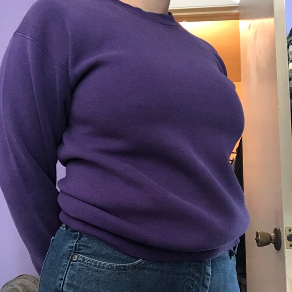 purple plain sweater - Picture 1 of 1